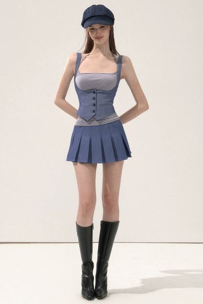 Slim Fit Blazer Vest