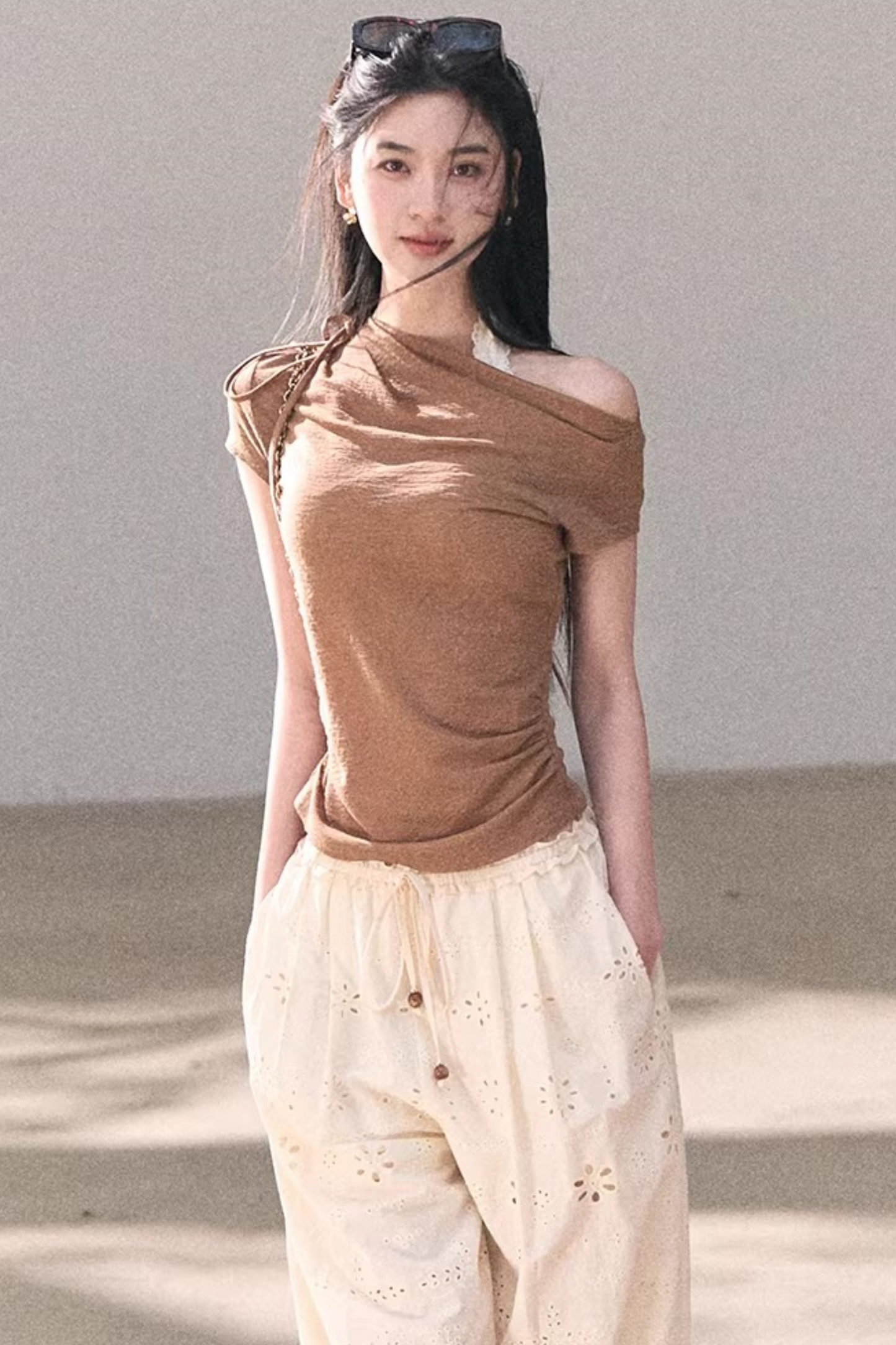 Pure Cotton Embroidered Pants