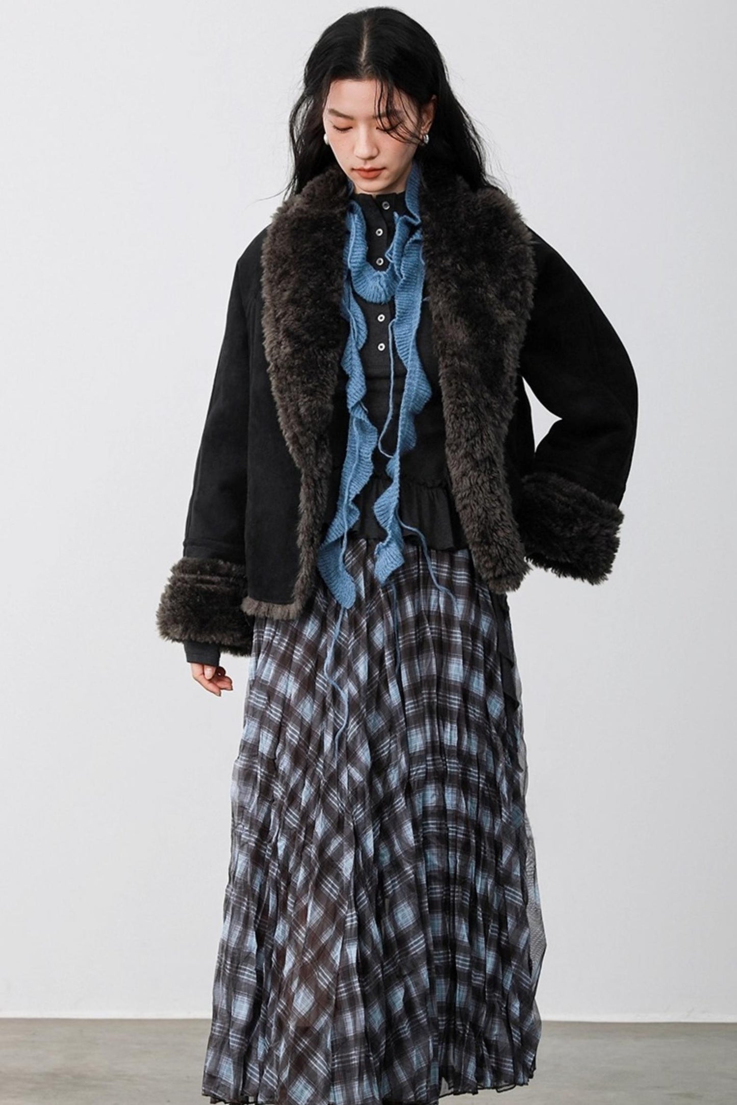 Black Velvet Suede Jacket