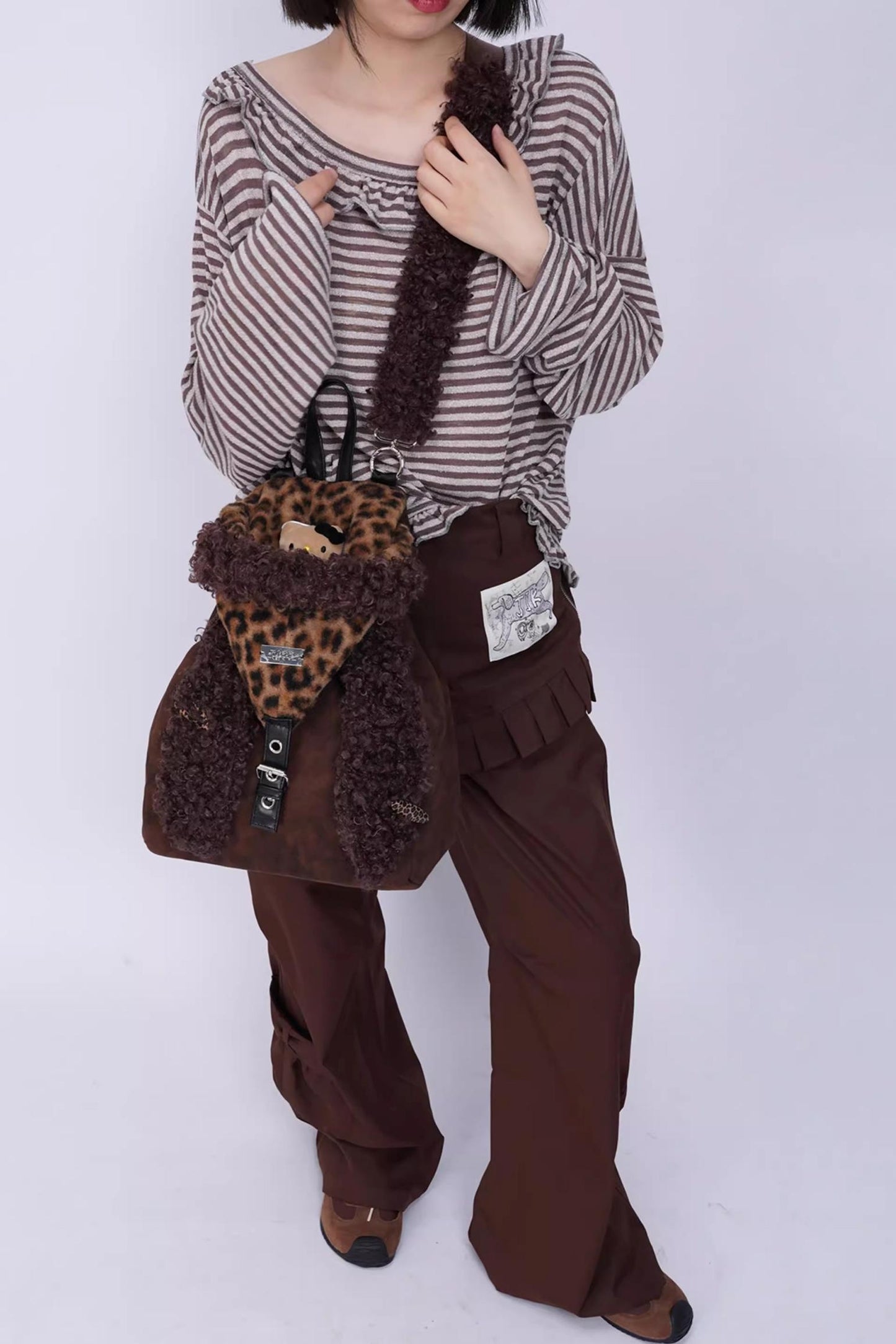 Ear Furry Crossbody Bag