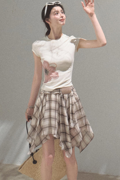 Begonia Bloom Slim Fit T-Shirt