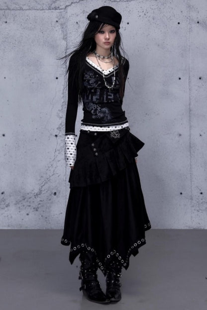 Retro Vintage Patchwork Top