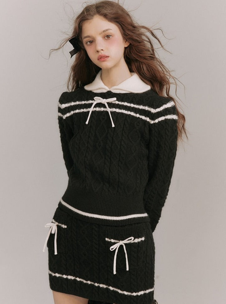 Knitted Two-piece Set