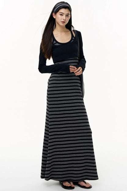 Tencel Striped Camisole Slim Dress