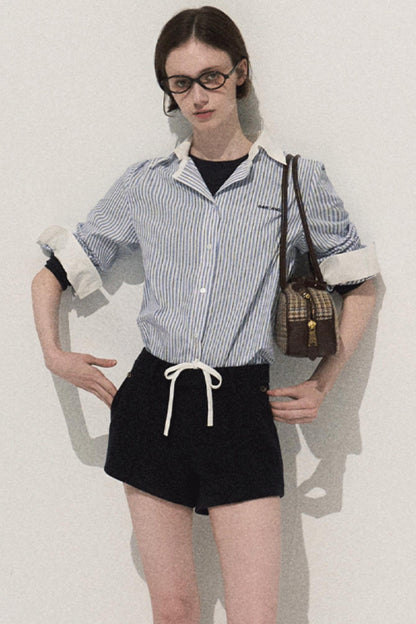 Good Weather Lace Slim Waist Long Sleeve T-Shirt