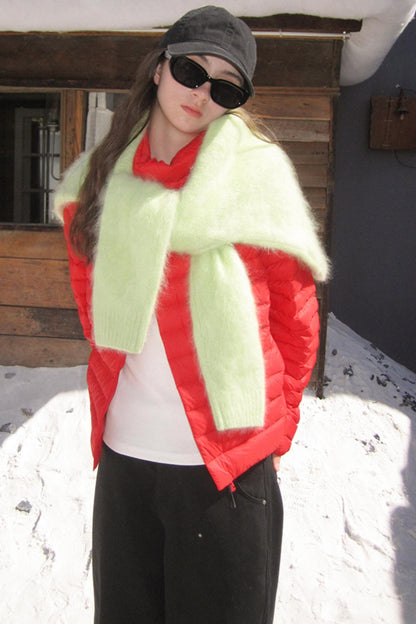 Sandstone Silhouette Velvet Denim Pants