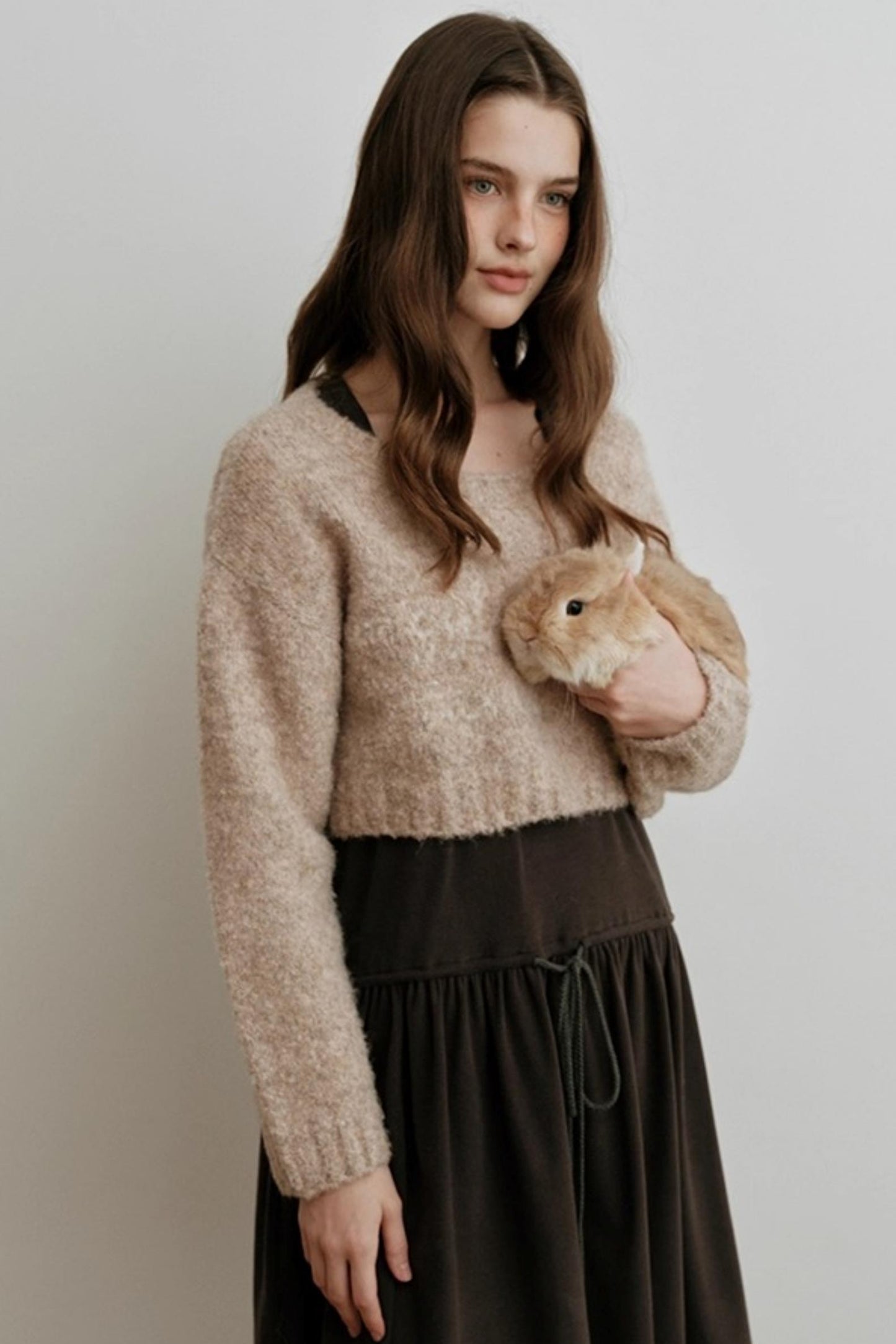Light Luxury Wool Jacquard Sweater