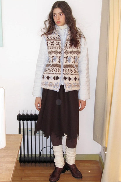 Sea Salt Cocoa Faux Shearling Jacket Set-Up