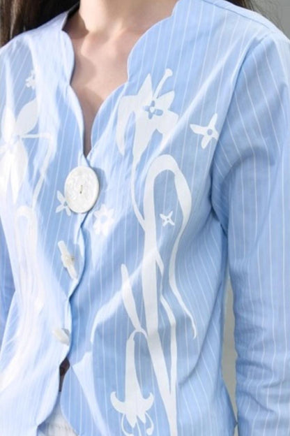 Vintage Lily Flared Sleeve Shirt