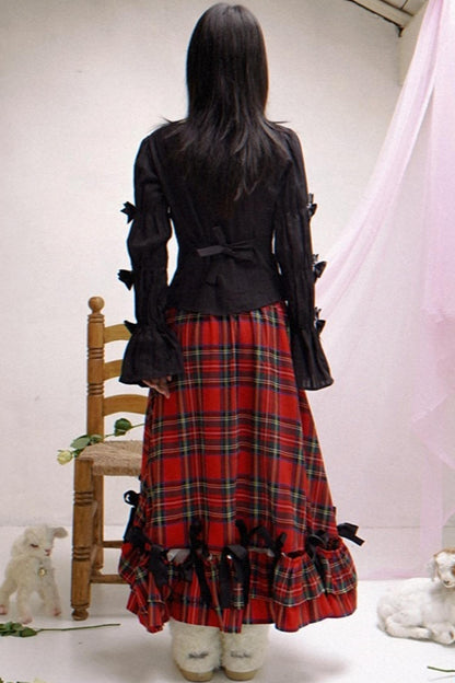 Happy Birthday Polka Dot Red Checkered Shirt