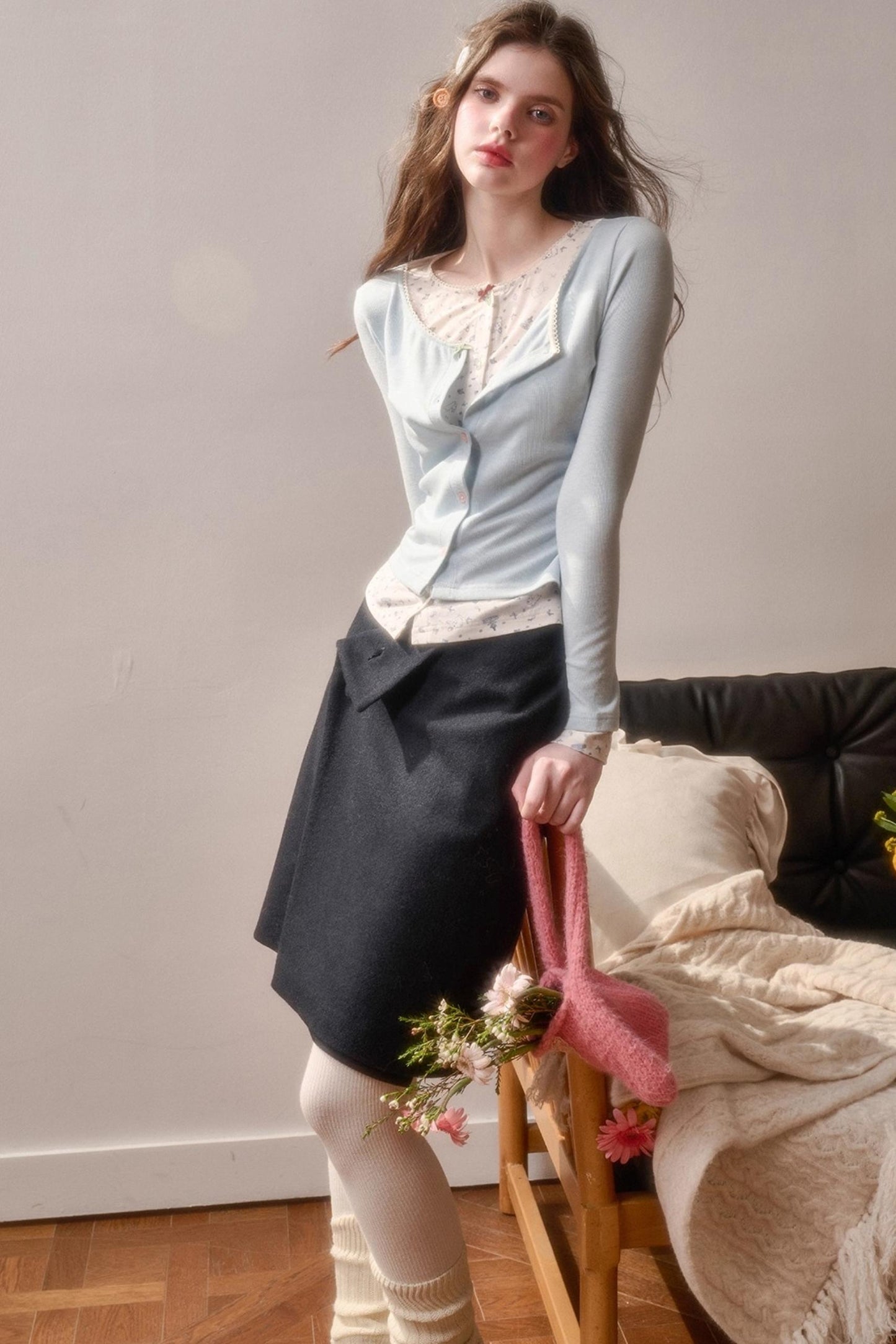 Fluffy Woolen Warm Skirt