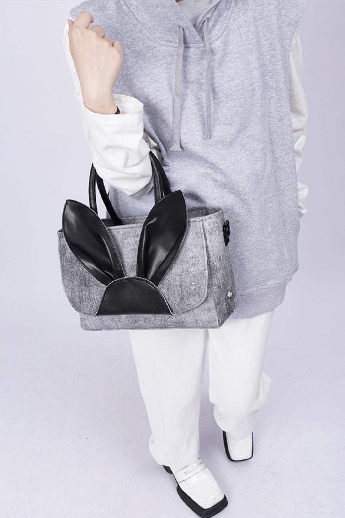 Denim Rabbit Tote Bag