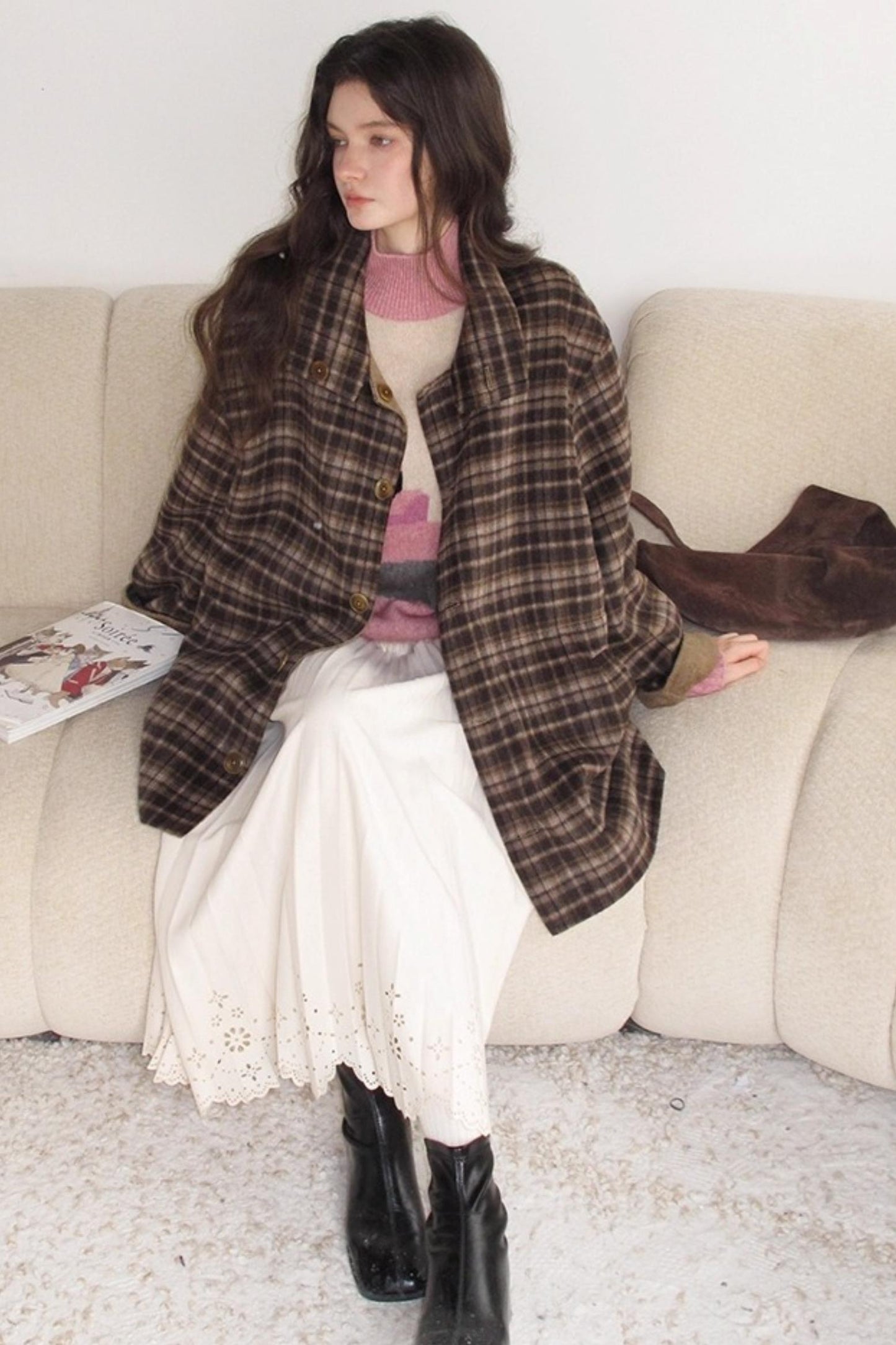 Rin's Poem Pleated Skirt