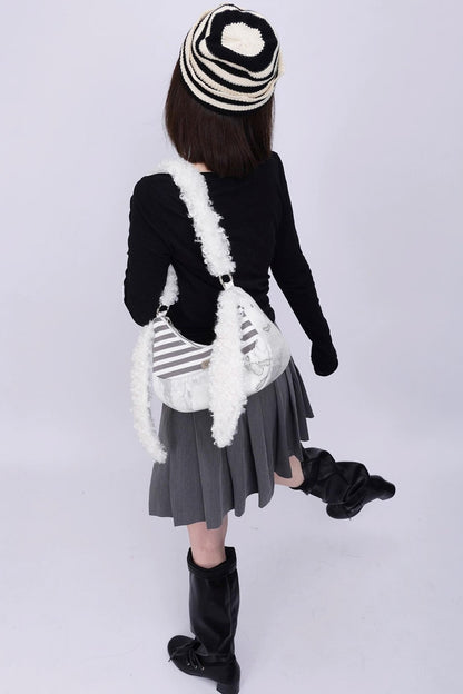 Rabbit Plush Crossbody Bag