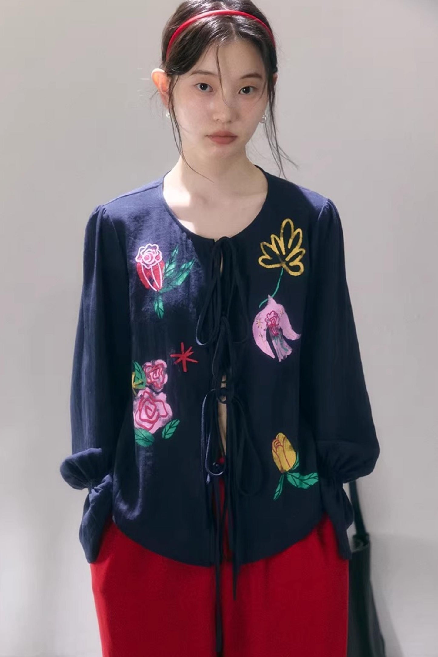Bird and Rose Linen Blouse