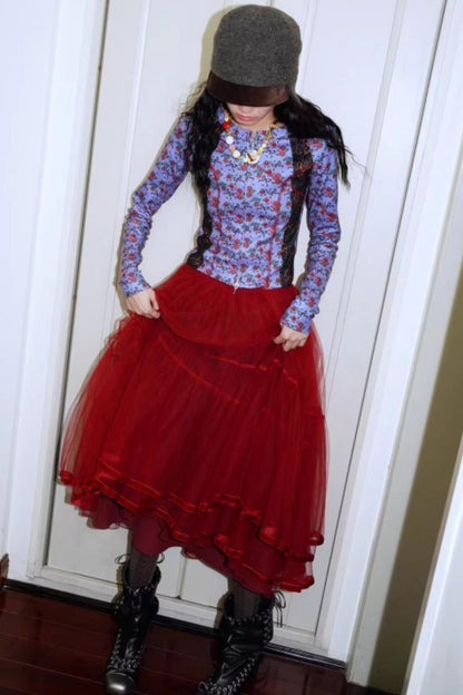 Vintage Leopard Velvet T-Shirt