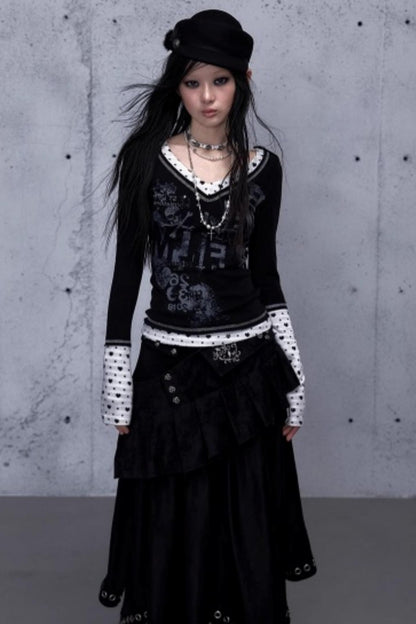 Retro Vintage Patchwork Top