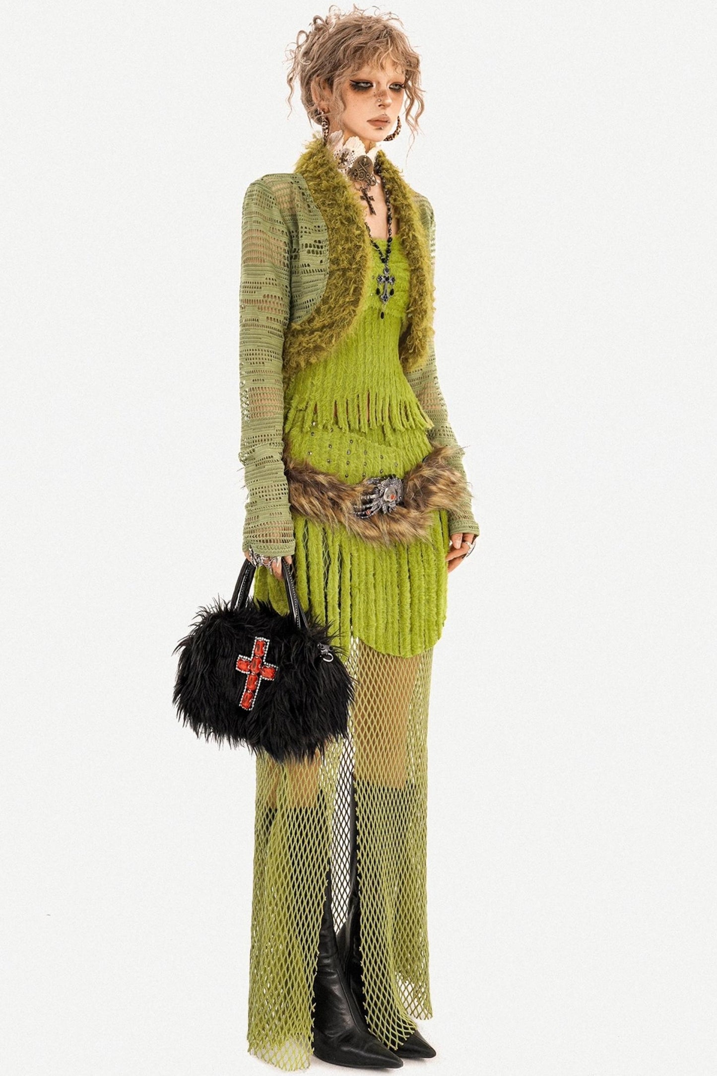 Ultra-Avant-Garde Frayed Cardigan