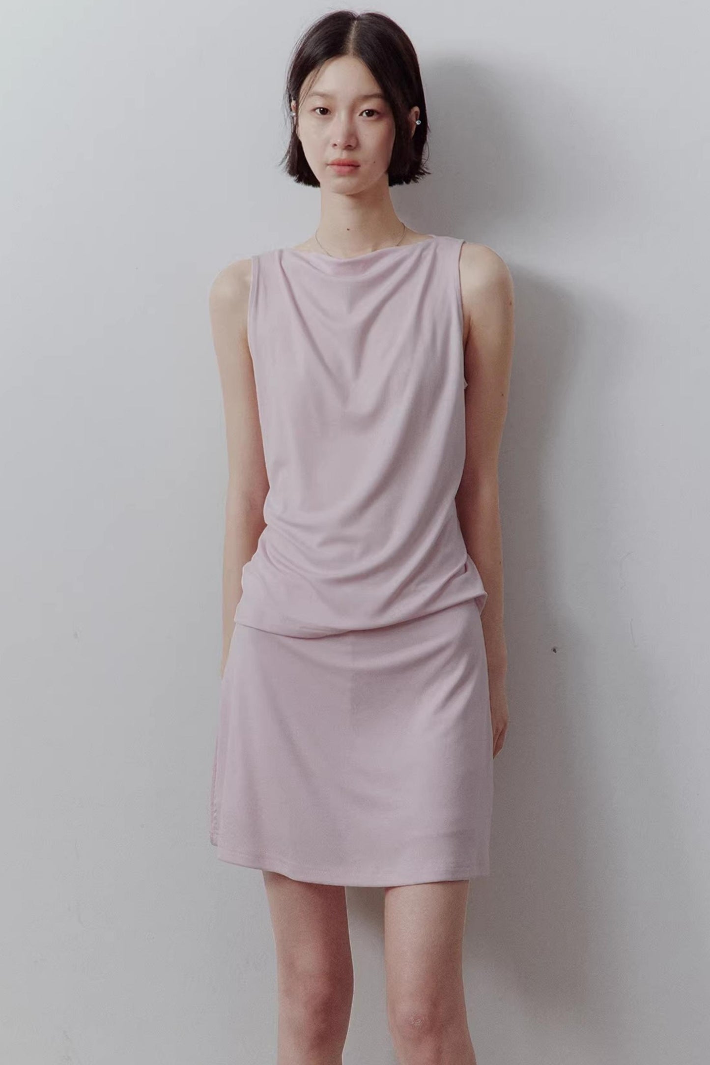 Draped Off-Shoulder Slimming Top