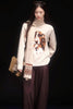 Oatmeal Dog (Pullover + Fair Isle Schal)