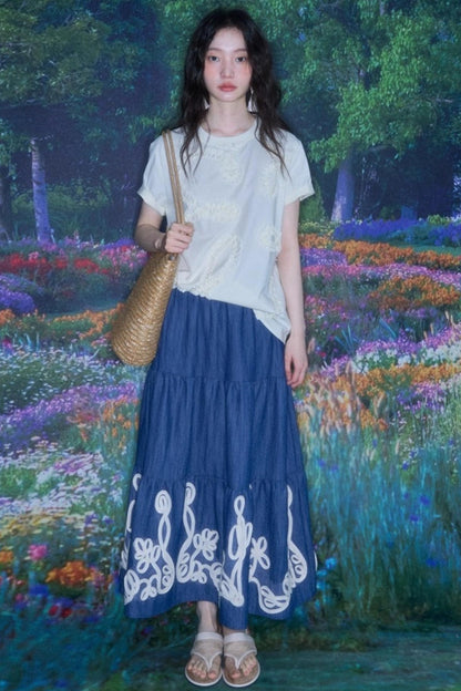 Vine & Shell Ensemble Skirt Set-Up