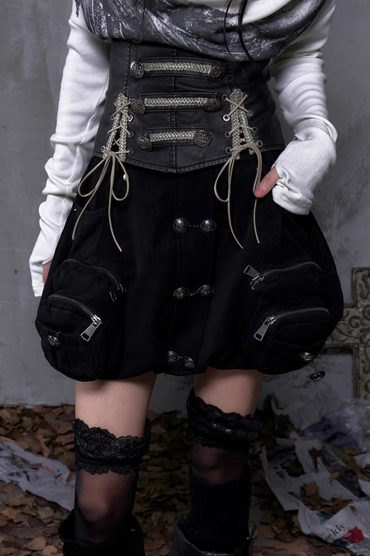 Court Street Leather Skirt