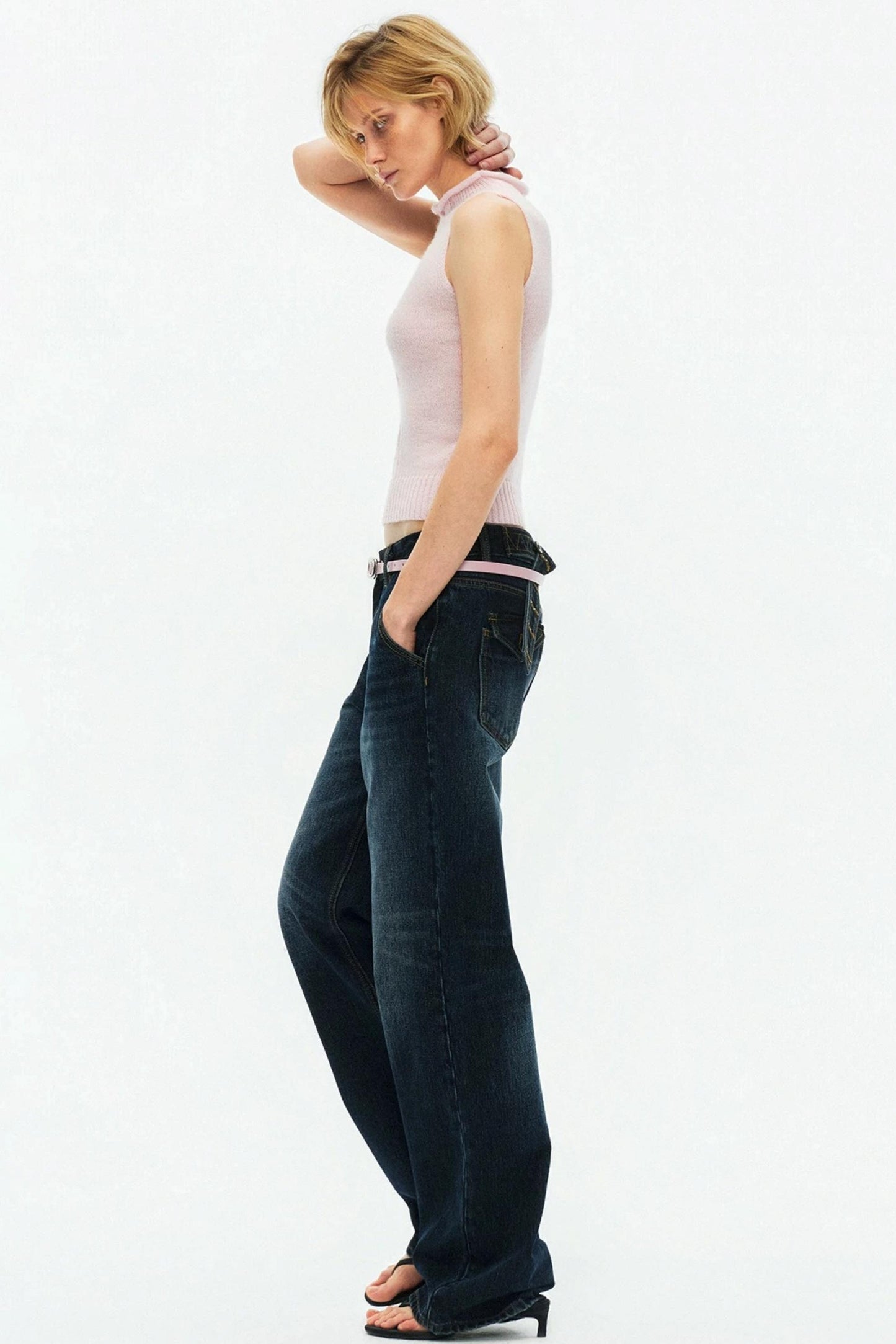 Multi-Color Mohair Knitted Vest
