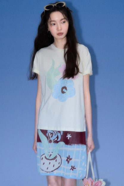 Original Lily Jacquard Tencel Vest Skirt Set-Up