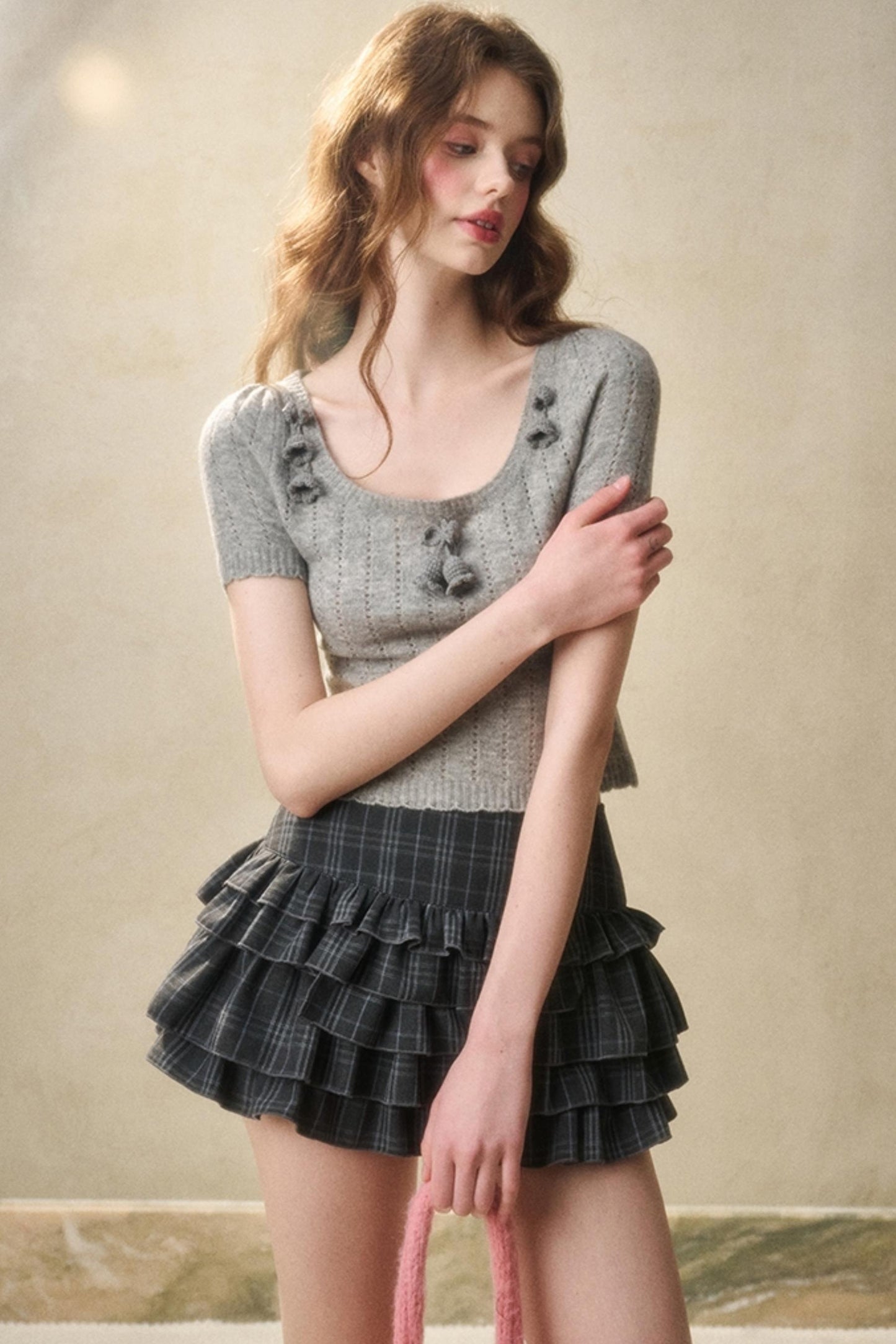 Handmade Floral Cropped Top