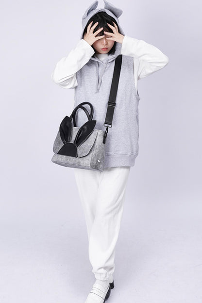 Denim Rabbit Tote Bag