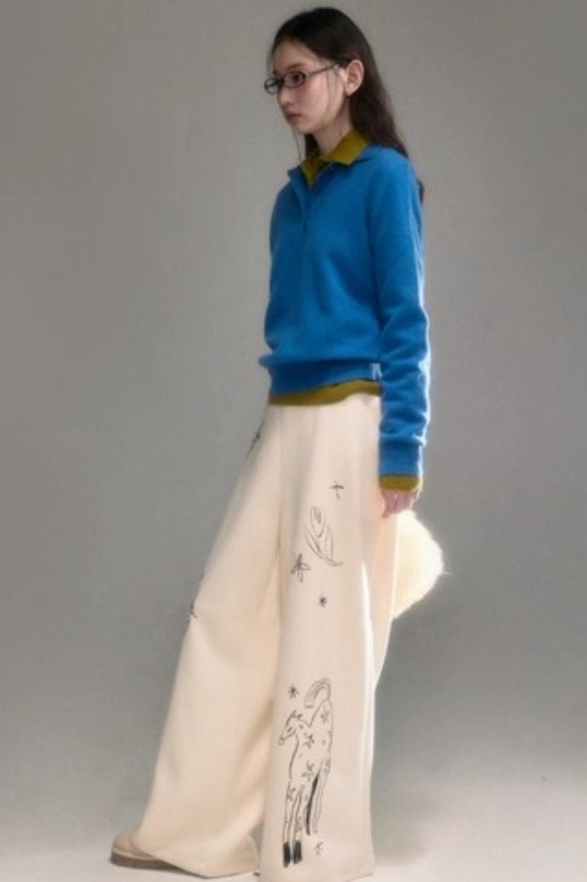 Niche Wool Polo Sweater