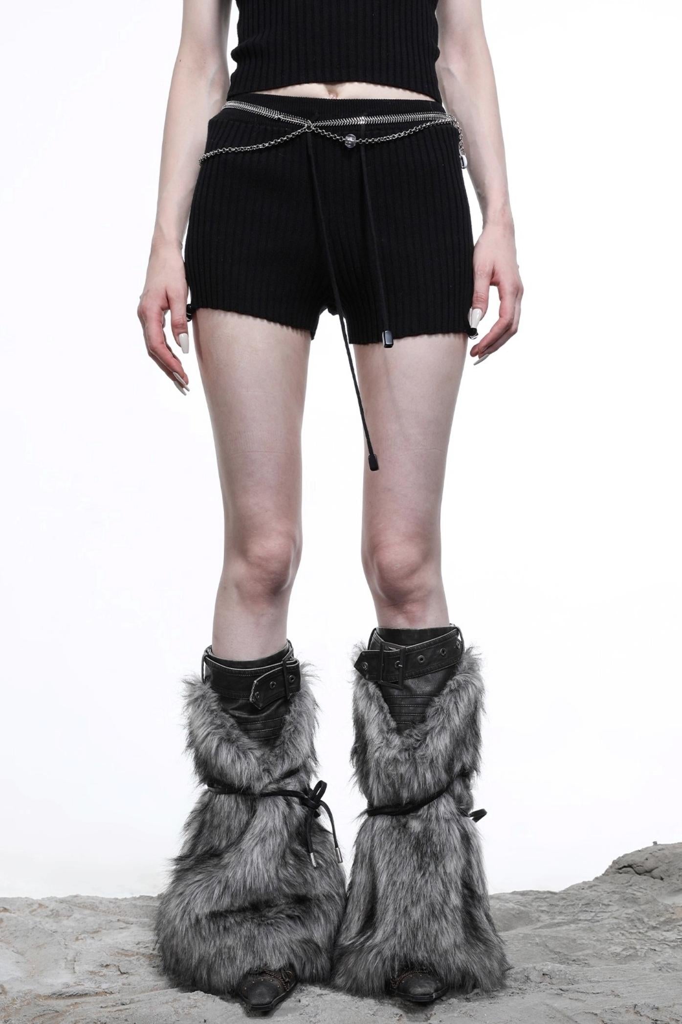 Convincing Wool Knit Halterneck Set-Up