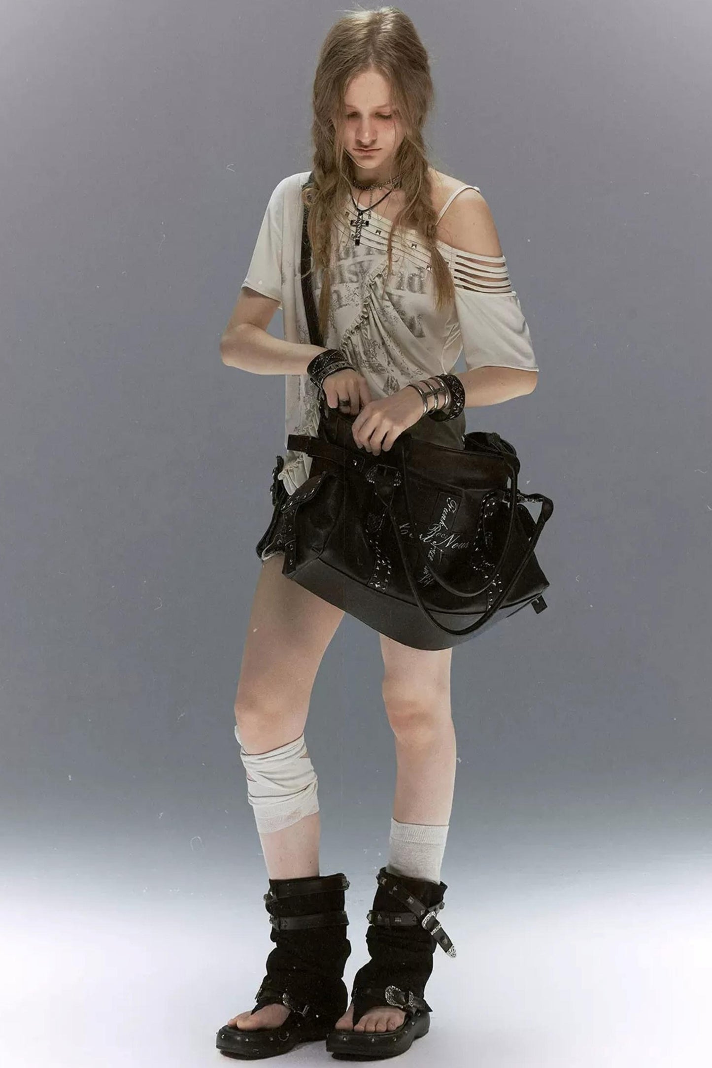 Decadent Punk Rivet Sandals