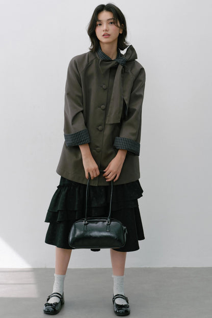 Sweet Bow Trench Coat