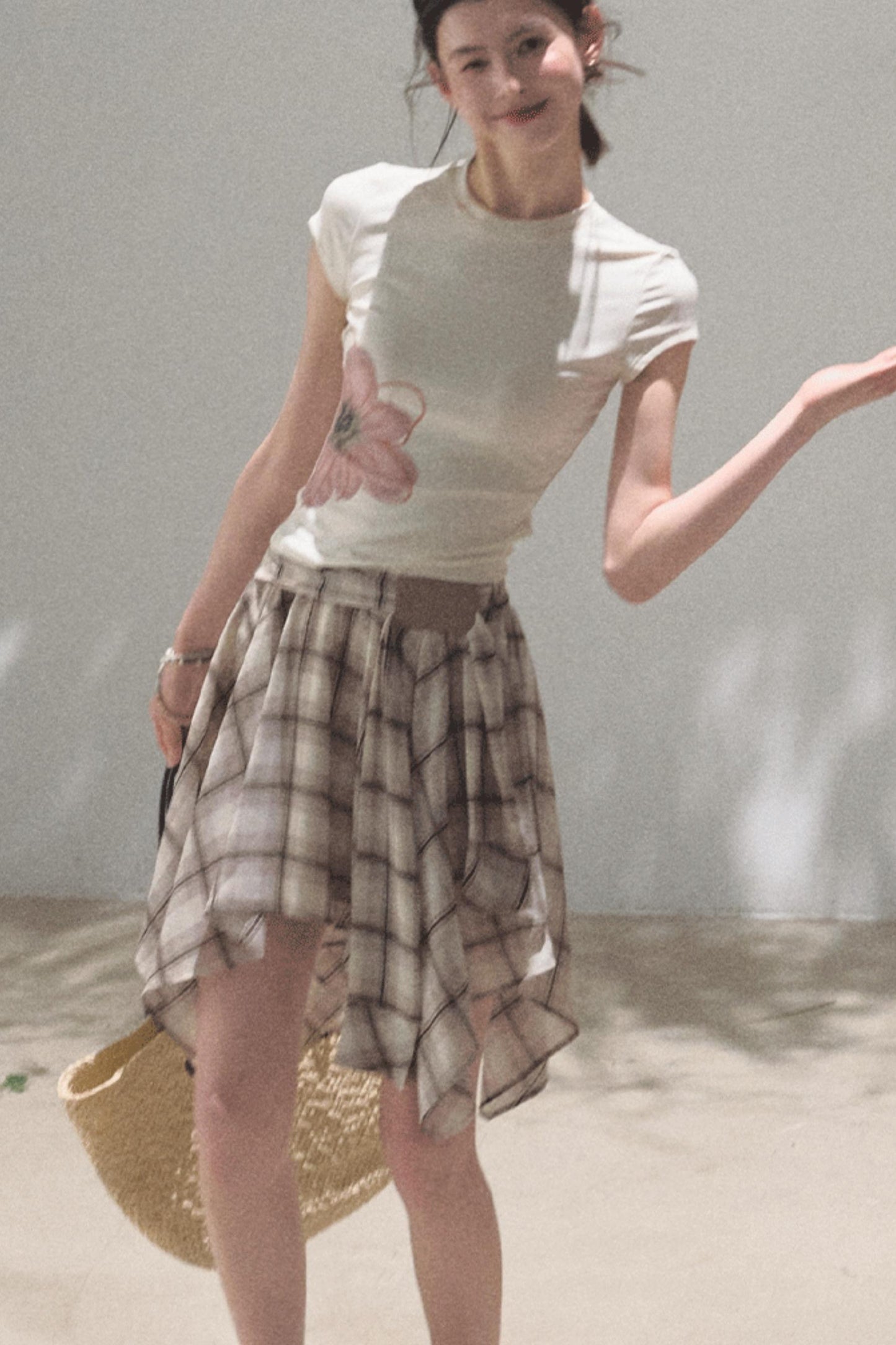 Begonia Bloom Slim Fit T-Shirt