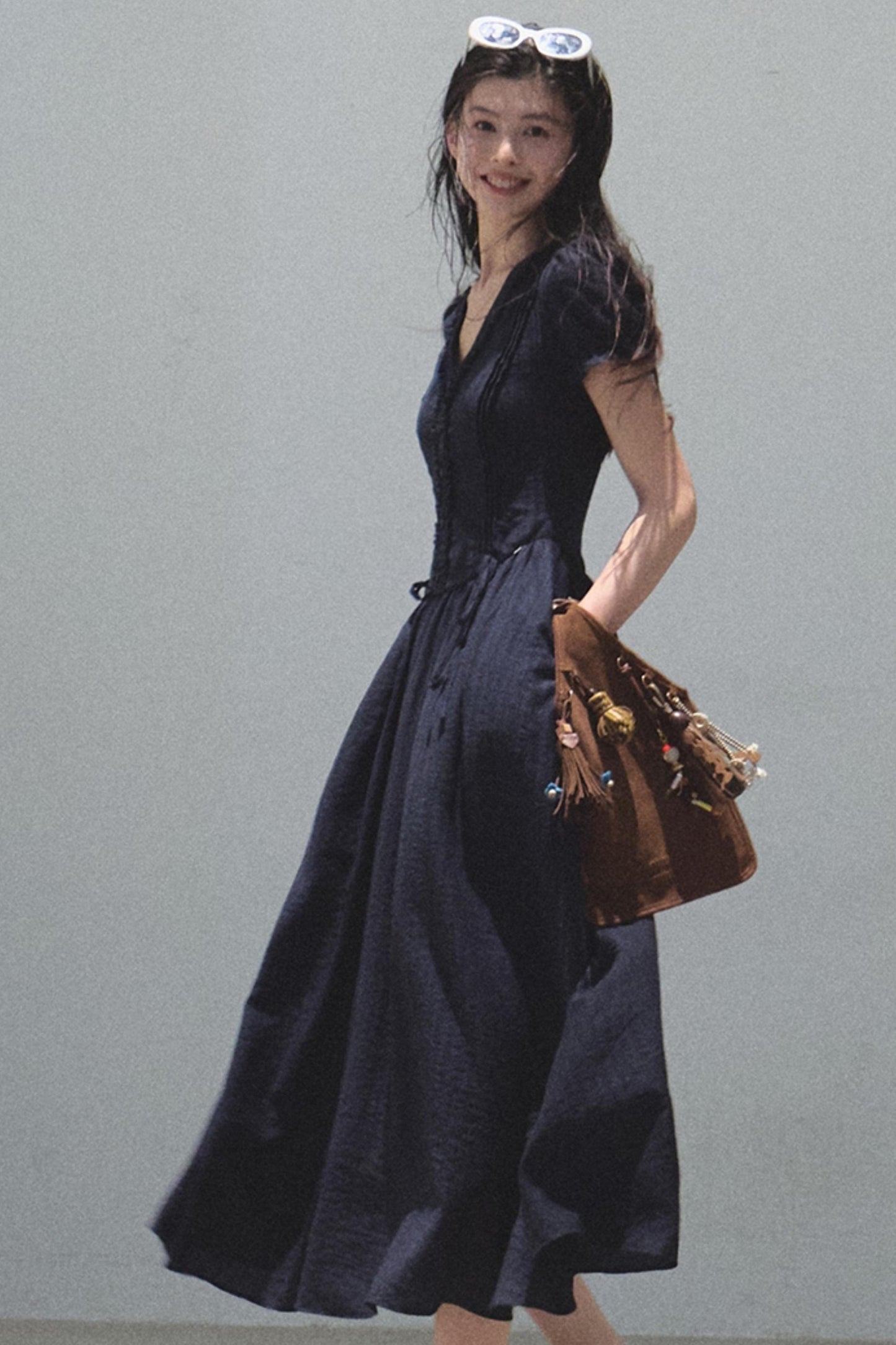 Blue Hour V-neck Dress