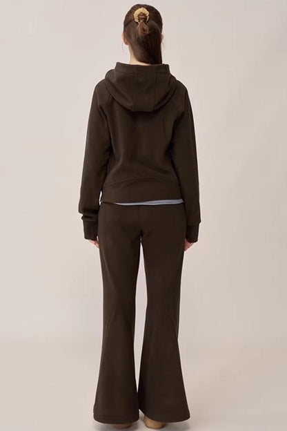 Double-Sided Fleece Hooded Jacket Set-Up