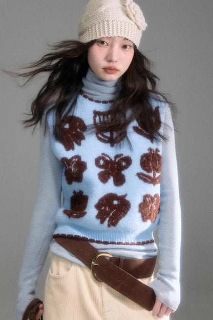 Velvet Jacquard Cardigan Set-Up