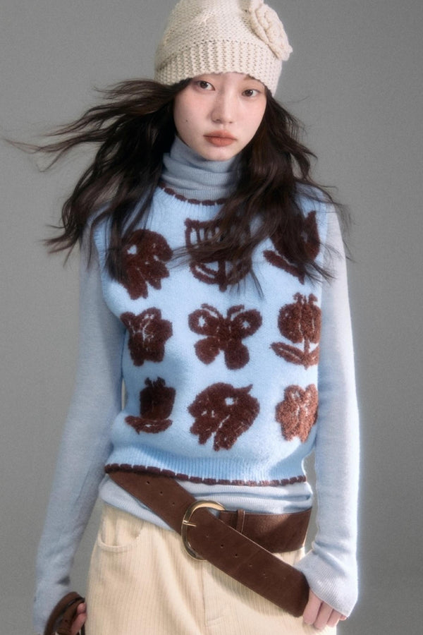 Velvet Jacquard Cardigan Set-Up