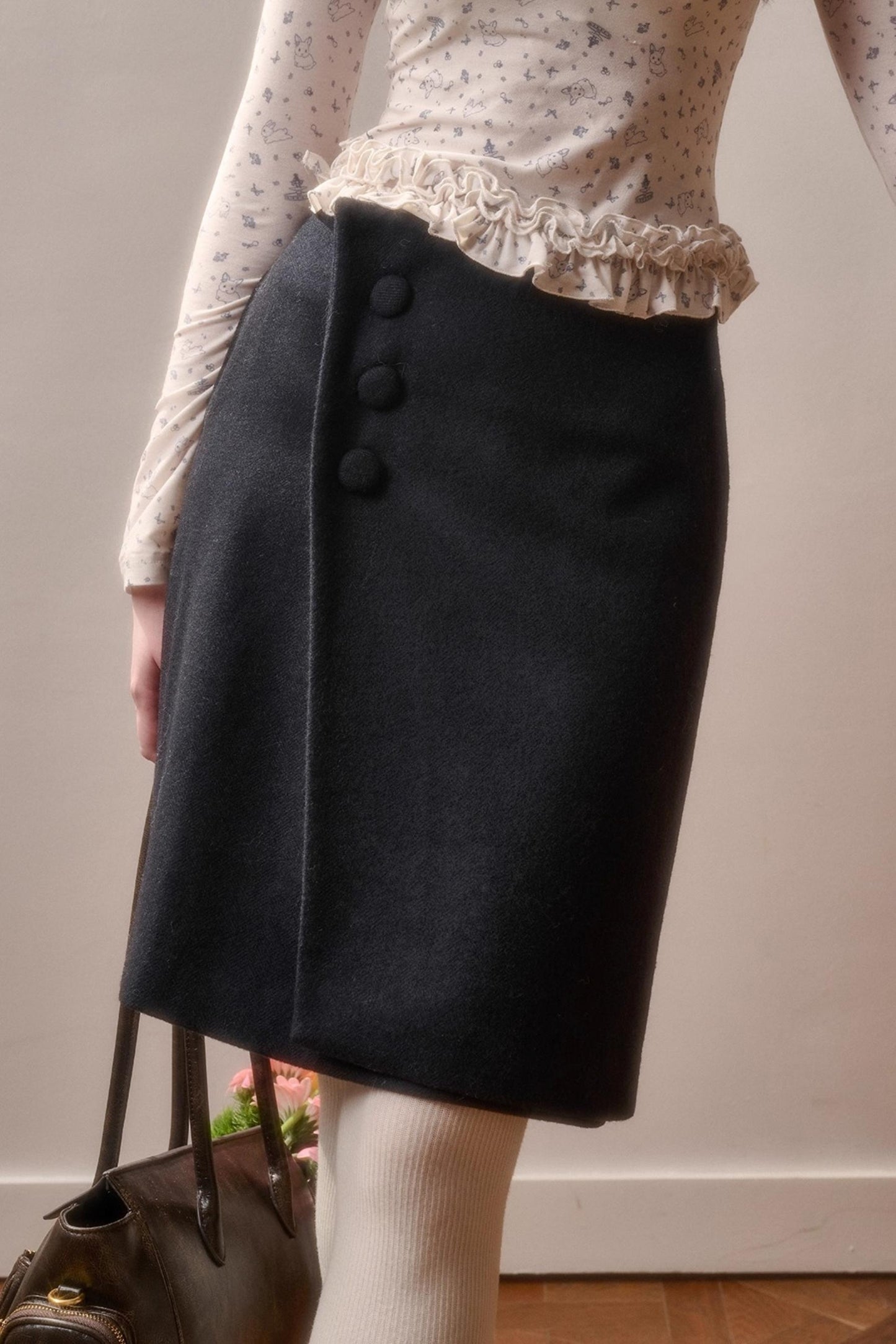 Fluffy Woolen Warm Skirt