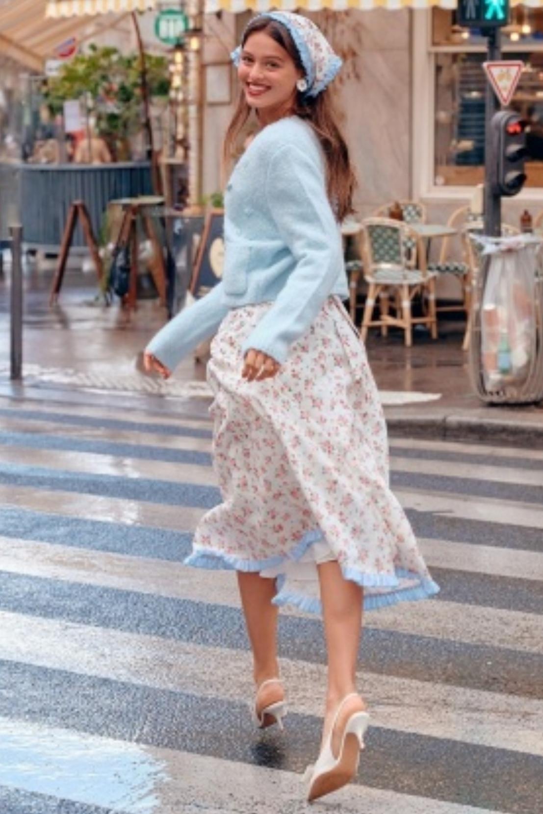 Blue French Pastoral Dress Set-Up