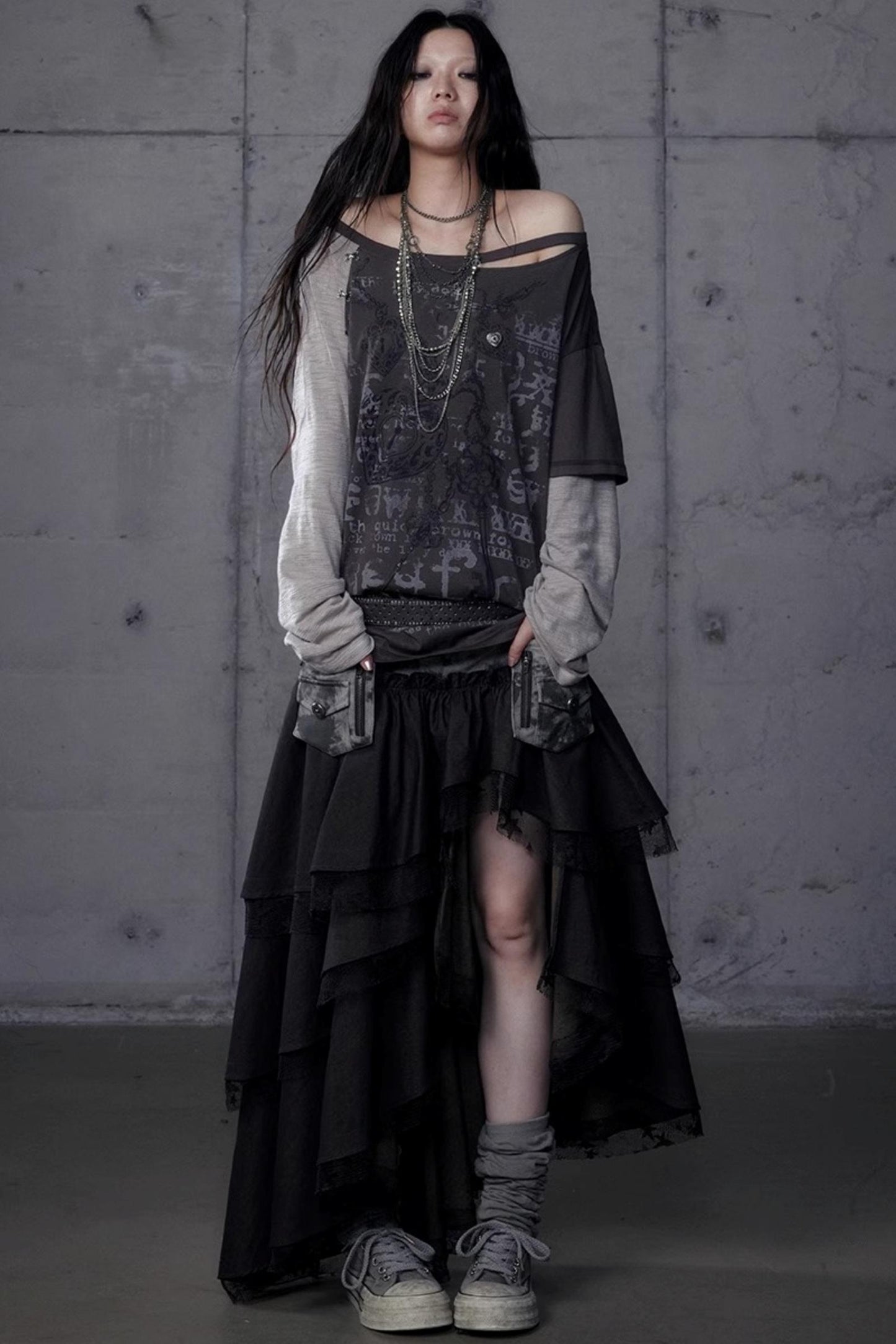 Wasteland Punk One-Shoulder T-Shirt