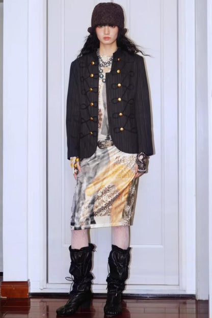 Autumn Niche Printed Sleeve Top