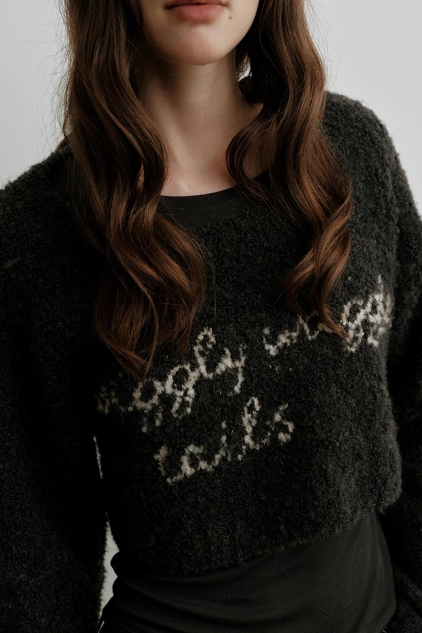 Light Luxury Wool Jacquard Sweater