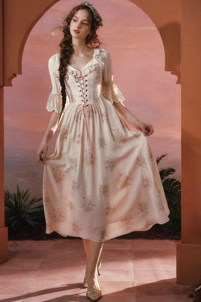 Pink Floral Dress