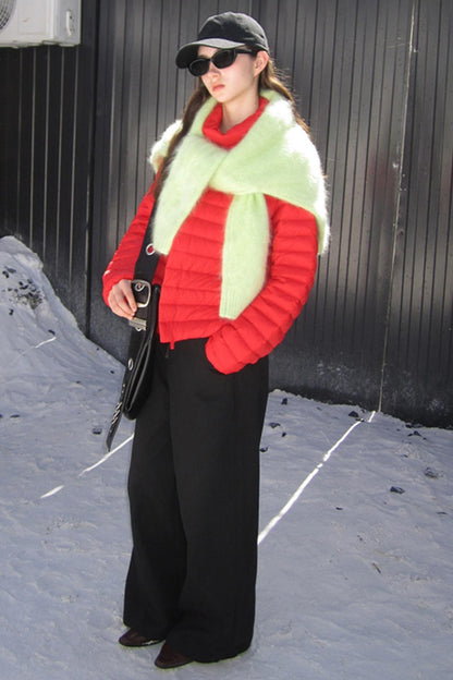 Sandstone Silhouette Velvet Denim Pants