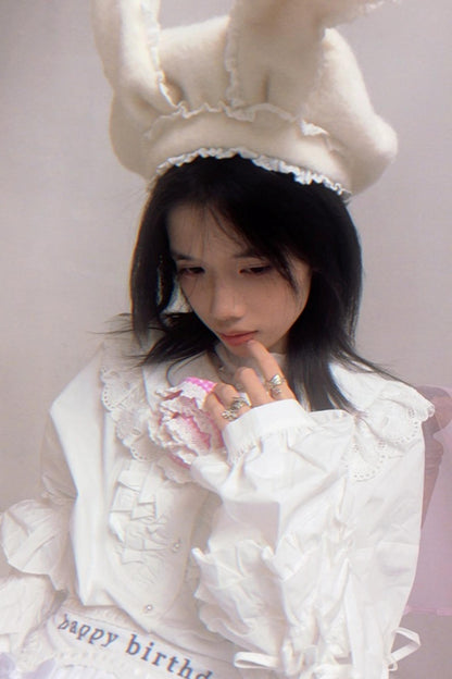 Institute Happy Birthday Lace Beret