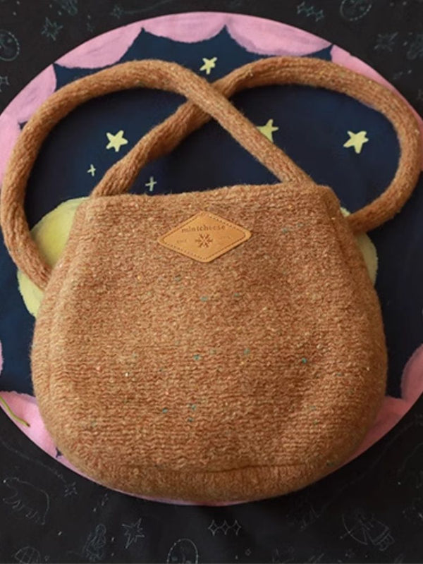 Woolen feeling small egg bag