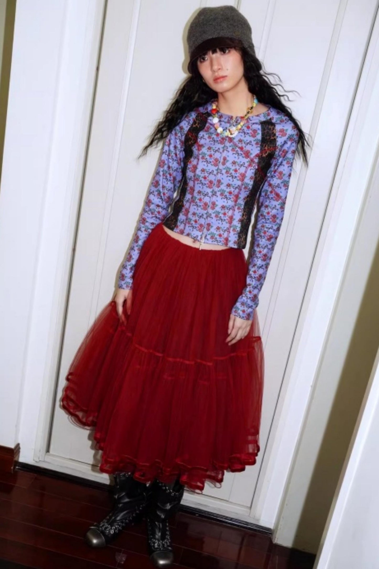 Vintage Leopard Velvet T-Shirt