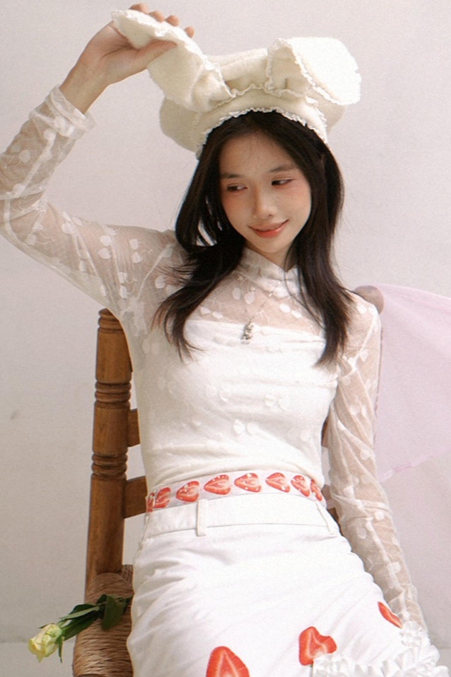 Institute Happy Birthday Lace Beret